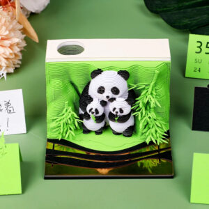 3D calendar 2026 Panda